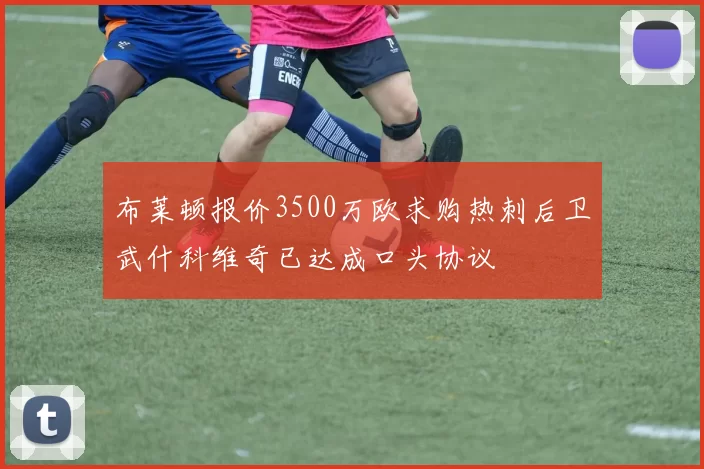 布莱顿报价3500万欧求购热刺后卫武什科维奇已达成口头协议
